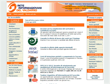 Tablet Screenshot of informagiovanivaldarno.it